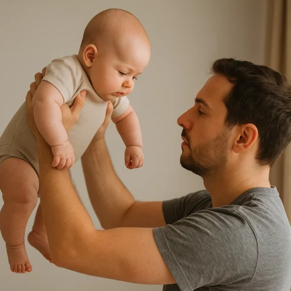 Baby unter den Achseln hochheben – Risiken, die du kennen solltest